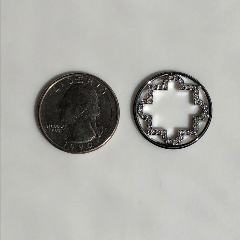 Origami Owl LARGE SILVER MOROCCAN Window Plate - Picture 5 of 7